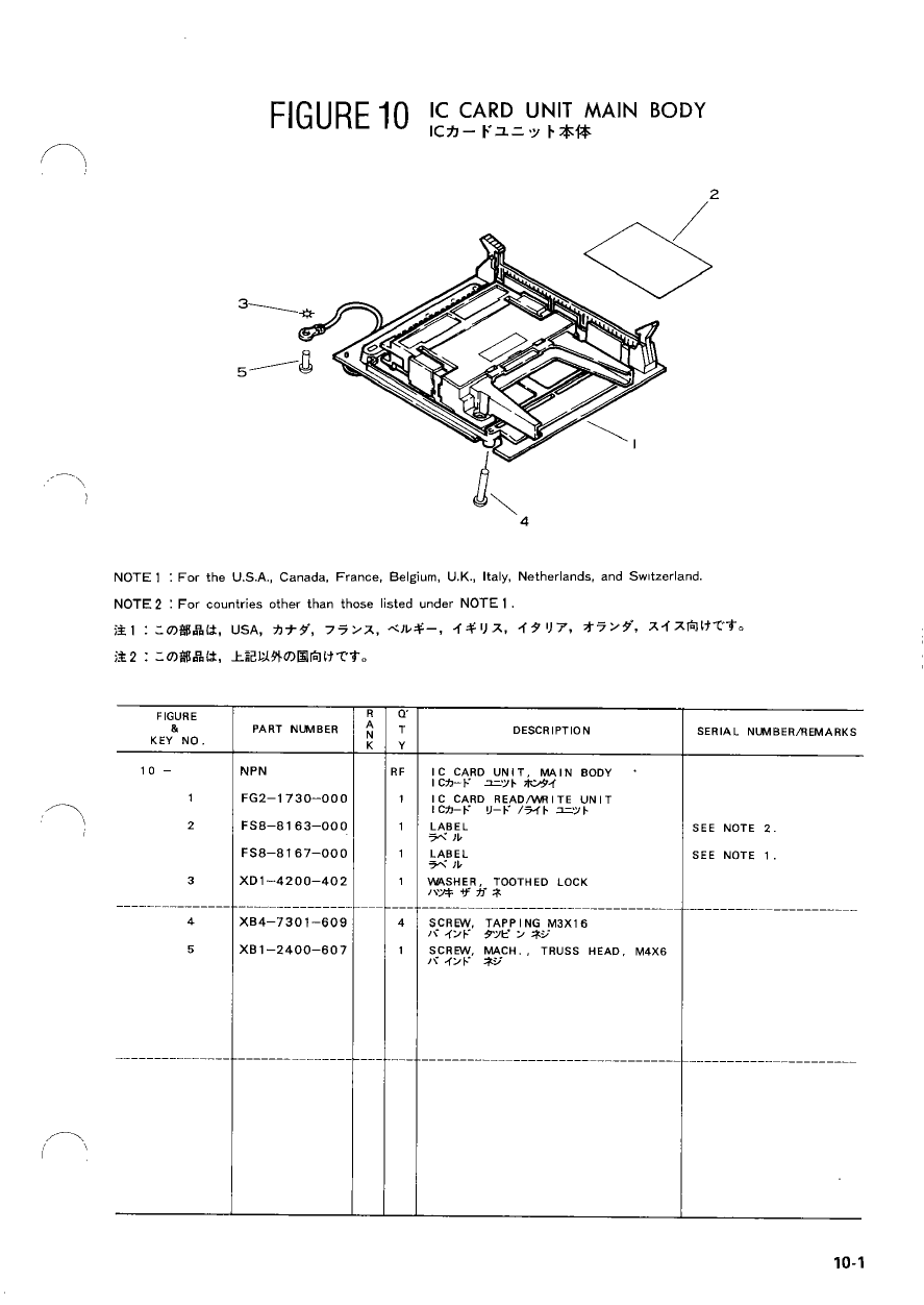 Canon Options IC-II Card-Unit-II Parts and Service Manual-6